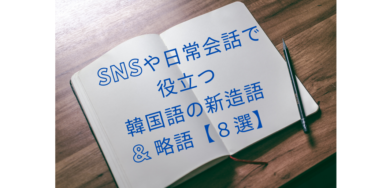 SNSや日常会話で役立つ韓国語の新造語 & 略語【8選】